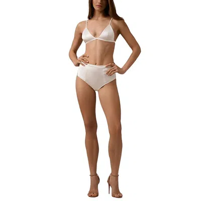 Kiki De Montparnasse Tous Les Jours High Waist Panty In Ivory