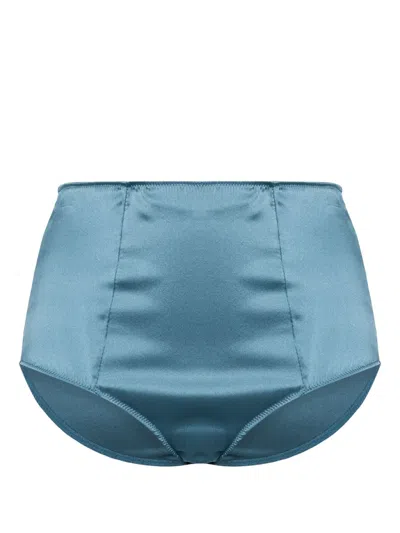 Kiki De Montparnasse Tous Les Jours High-waisted Briefs In Blue
