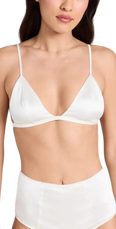 Kiki De Montparnasse Tous Les Jours Charmeuse Bra In Neutrals