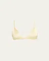 Kiki De Montparnasse Tous Les Jours Soft Wireless Triangle Bra In Yellow