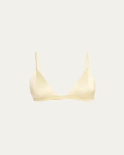 Kiki De Montparnasse Tous Les Jours Soft Wireless Triangle Bra In Yellow