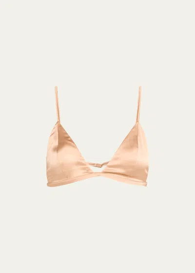Kiki De Montparnasse Tous Les Jours Soft Wireless Triangle Bra In Fawn