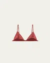 Kiki De Montparnasse Tous Les Jours Soft Wireless Triangle Bra In Pink