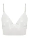 Kiki De Montparnasse Triangle-cup Crochet Bra In White
