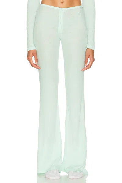 Kiki De Montparnasse Tricot Gaufr Pant In Green