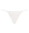Kiki De Montparnasse Tulle Sequinned Ange Thong In White