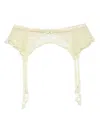 Kiki De Montparnasse Vinca Garter Belt In Yellow