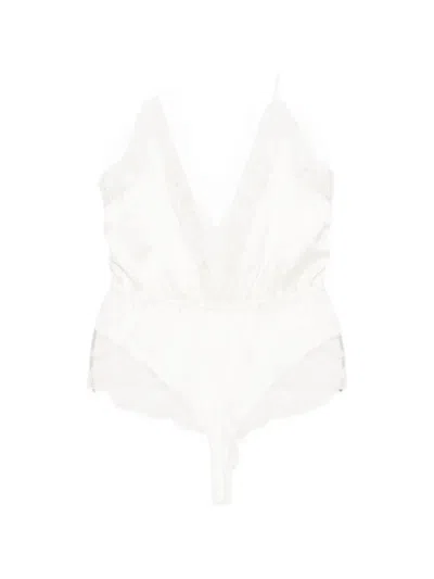 Kiki De Montparnasse Voltaire Bodysuit In White