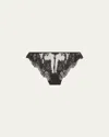 Kiki De Montparnasse Voltaire Embroidered Bikini Briefs In Black