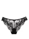 Kiki De Montparnasse Voltaire Embroidered Bikini Briefs In Black