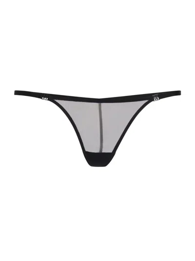 Kiki De Montparnasse Women's Brienne Mesh G-string Thong In Black