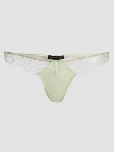 Kiki De Montparnasse Women's Calla Lily Thong In Green