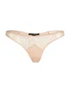 Kiki De Montparnasse Women's Coquette Lace Thong In Blush