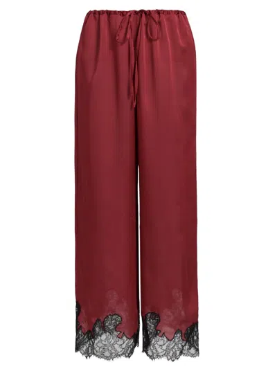 Kiki De Montparnasse Giselle Pajama Pant In Red