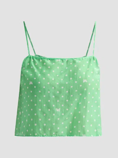 Kiki De Montparnasse Women's High Summer Kiki Point Crop Top In Green