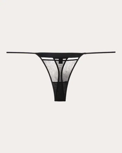 Kiki De Montparnasse Intime Panelled G-string In Black