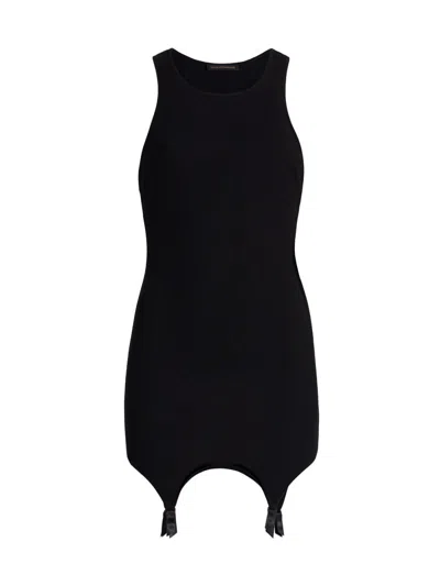 Kiki De Montparnasse Women's Le Boy Cotton Jersey Garter Tank Dress In Black