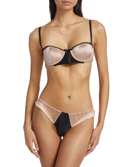 Kiki De Montparnasse Women's Muse Corselette Underwire Bra In Classic Trio