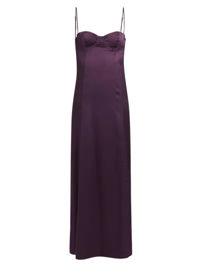 Kiki De Montparnasse Women's Tous Les Jours Silk Maxi Dress In Purple