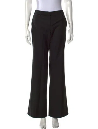 Pre-owned Kiki De Montparnasse Wool Wide Leg Pants In Black