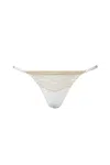 Kiki De Montparnesse Tiered Thong In Ivory/sucre In Multi