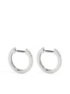 Kiki Mcdonough 18kt White Gold Kiki Classic Diamond Hoops In Silver