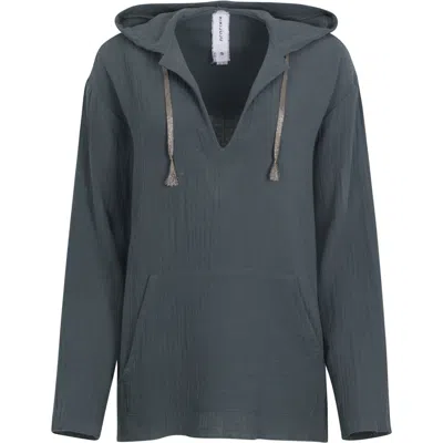 Kikijuju Women's Becki The Beach Hoody- Dusky Blue Grey