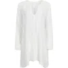 Kikijuju Women's Stephy Beach Dress Coverup- White In White
