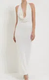 Kikiriki Backless Maxi Dress In White In White