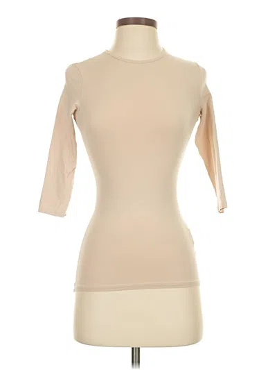 Pre-owned Kikiriki Short Sleeve Turtleneck In Tan
