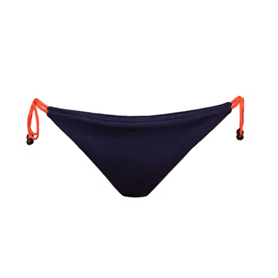 Kikki-g Swimwear Women's Blue Josie Bikini Navy Orange Bottom