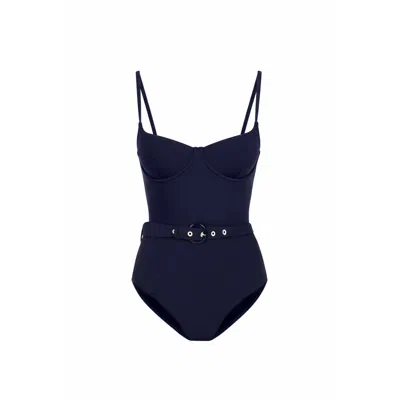 Kikki-g Swimwear Women's Gigi Underwired One Piece - Navy Blue