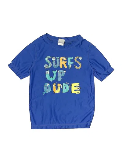 Pre-owned Kiko & Max Kids' Short Sleeve T-shirt In Blue