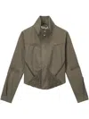 Kiko Kostadinov Ruched-detailing Jacket In 褐色