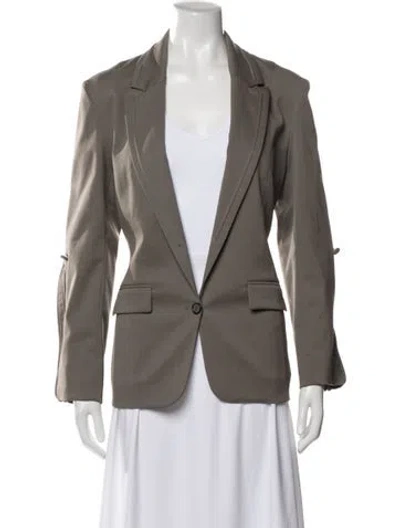 Pre-owned Kiko Kostadinov 2025 Virgin Wool Blazer In Gray