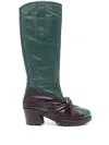 Kiko Kostadinov Stiefel Mit Knoten 65mm In Green