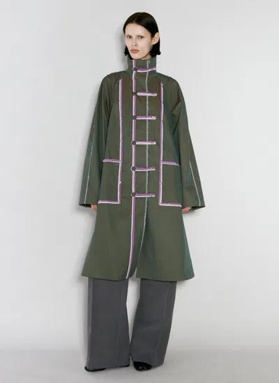 Kiko Kostadinov Aketon Coat In Green