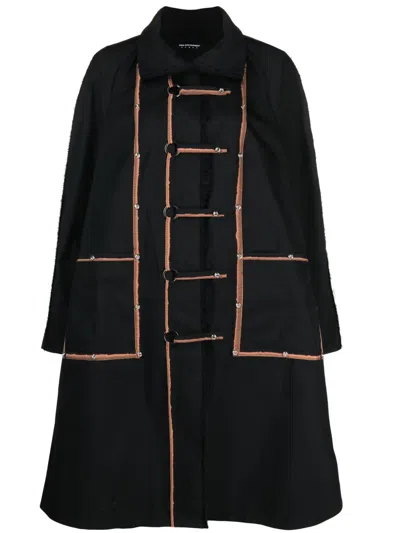 Kiko Kostadinov Aketon High-neck Coat In Black