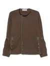 Kiko Kostadinov K-dart Jersey Jacket In Brown