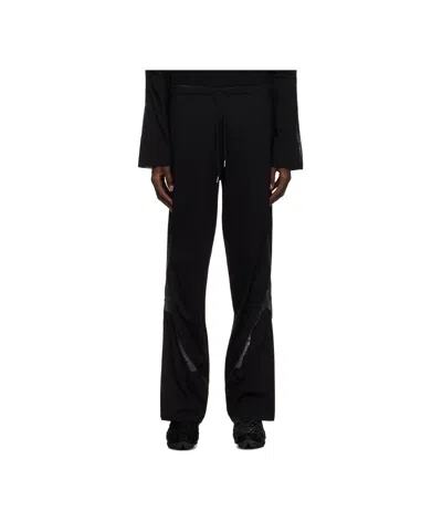 Kiko Kostadinov Alec K-dart Jersey Sweatpants In Black/l Grey & D Tea