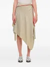 Kiko Kostadinov Asymmetric Midi Skirt In Neutrals