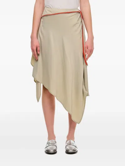 KIKO KOSTADINOV ASYMMETRIC MIDI SKIRT