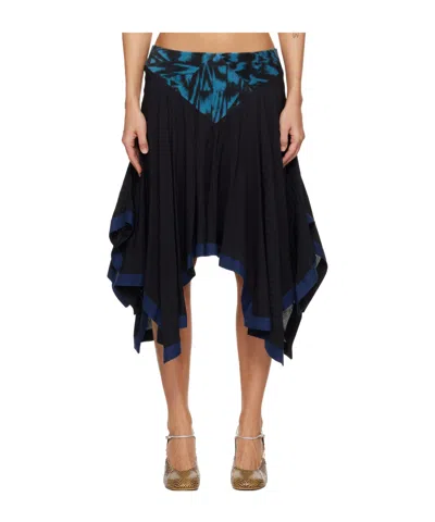 Kiko Kostadinov Asymmetrical Skirt In Brown