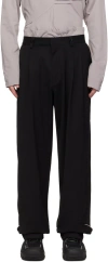 Kiko Kostadinov Belt-loop Casual Pants In Black