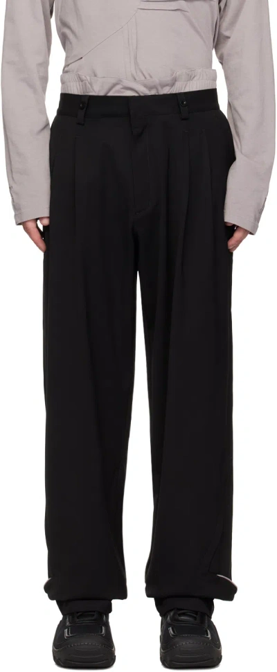 Kiko Kostadinov Belt-loop Casual Pants In Black