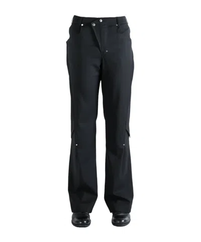Kiko Kostadinov Belt Loop Casual Pants In Black