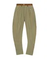 Kiko Kostadinov Pleat-detailing Tapered Trousers In Brown