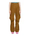 Kiko Kostadinov Belt Loop Casual Pants In Brown