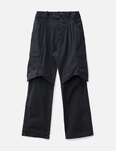 Kiko Kostadinov Bindra Cargo Pants In Black