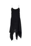 Kiko Kostadinov Twist-detail Asymmetric Minidress In Black